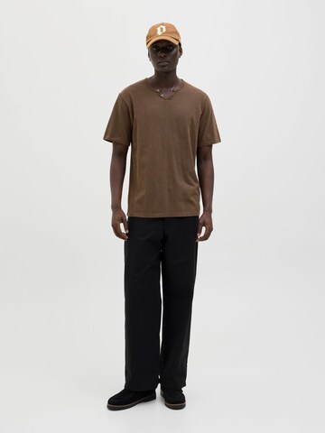 JACK & JONES Regular fit Shirt 'JJESPLIT' in Brown