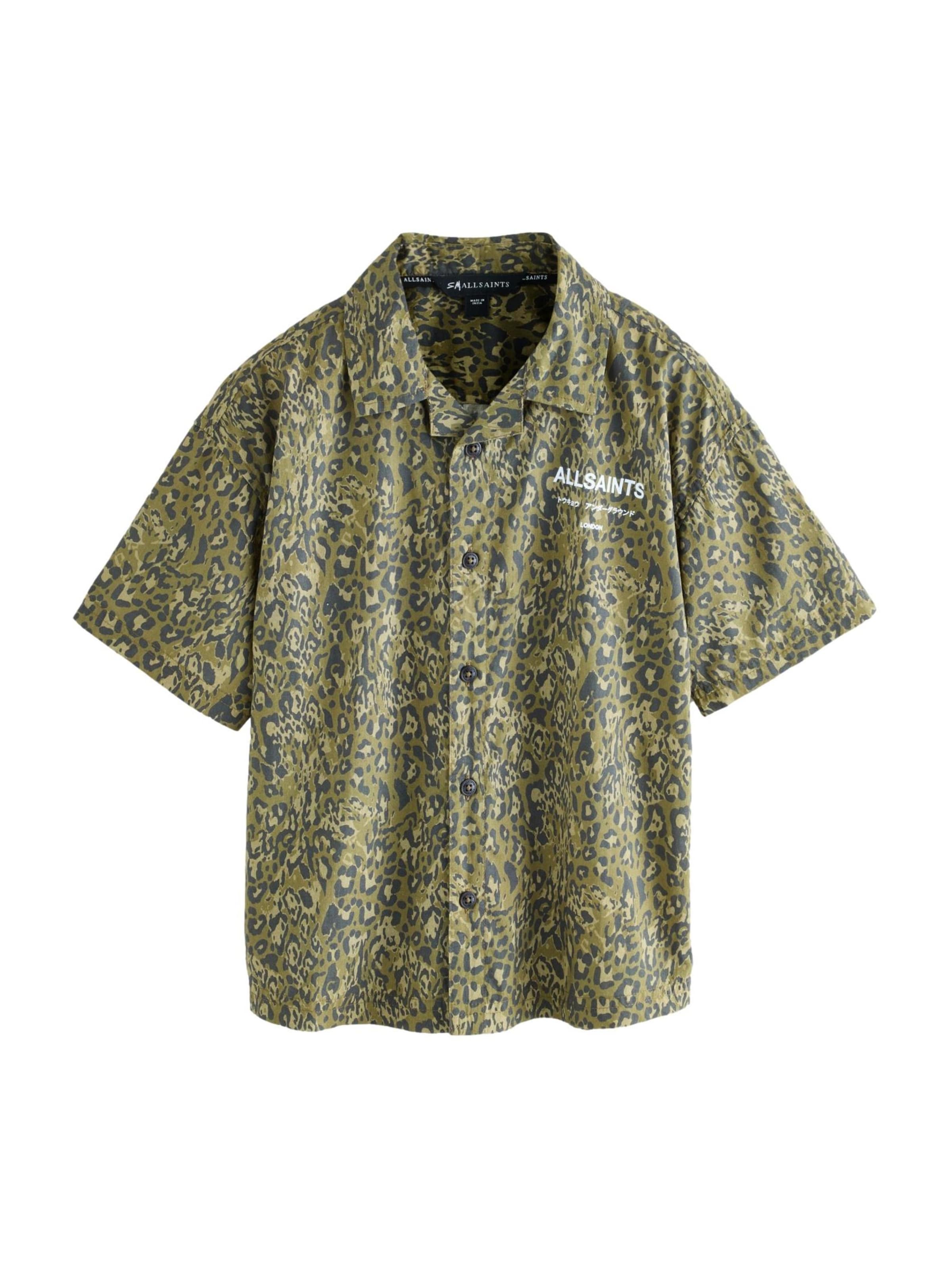 smALLSAINTSRegular Fit Košulja 'Underground' - zelena boja: prednji dio