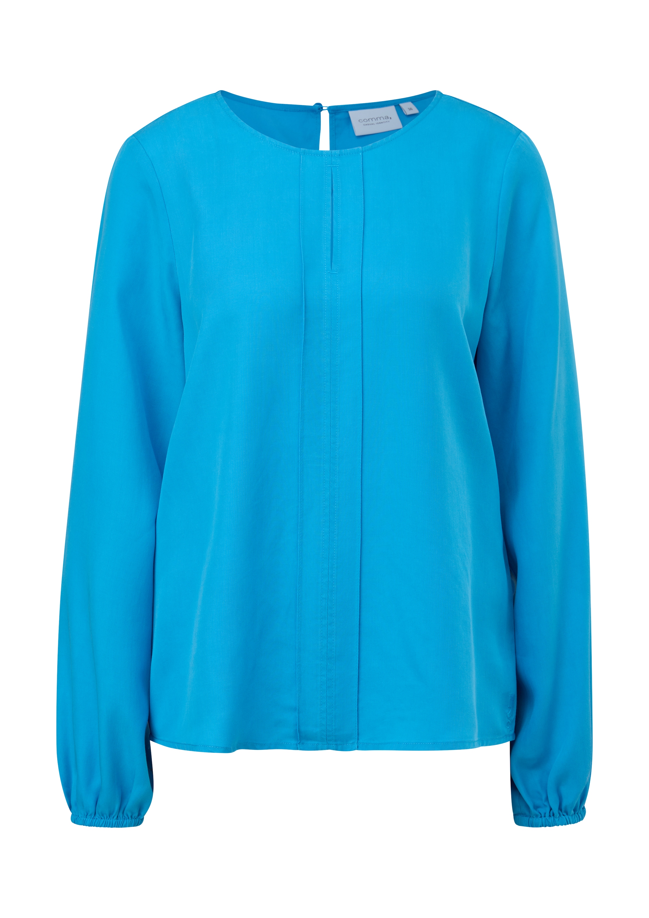 comma casual identity Bluse in Blau: Vorderseite