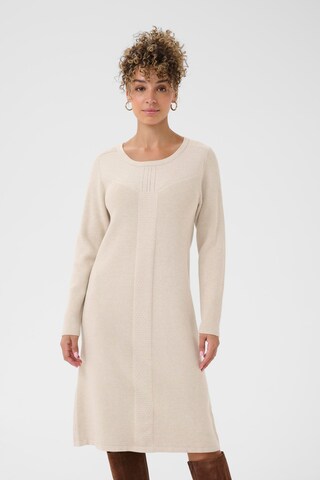 Robes en maille 'CRDela' Cream en beige : devant
