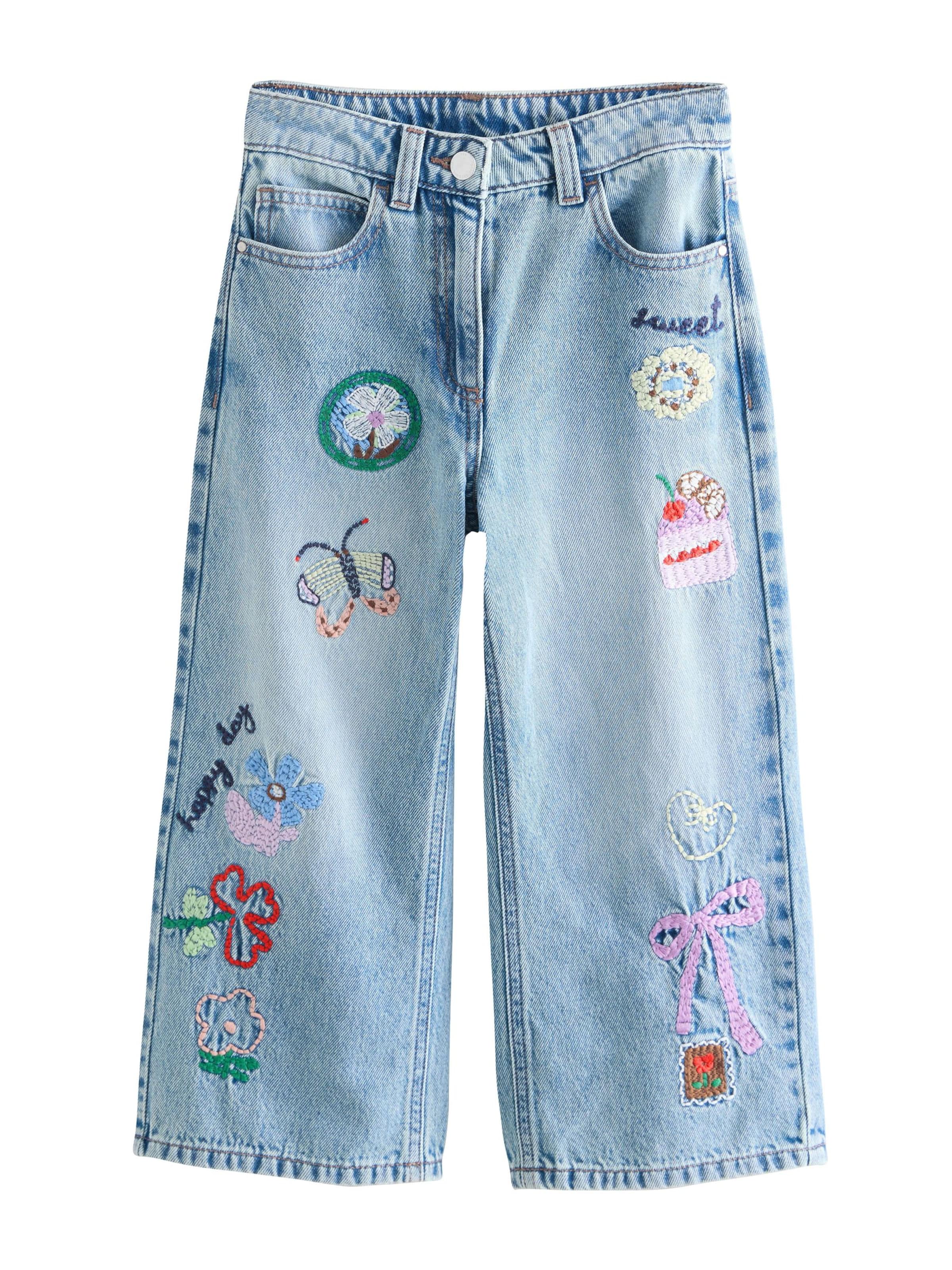 Next Zvonové kalhoty Džíny – modrá: přední strana