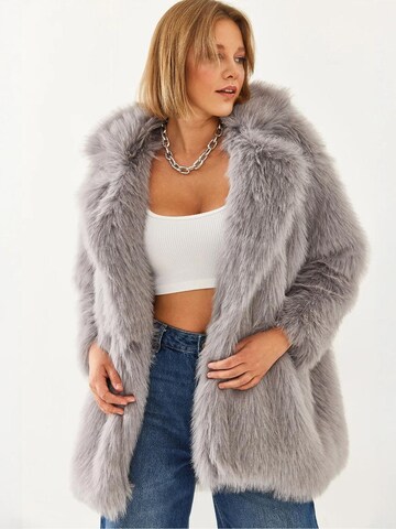 Bianco Lucci Wintermantel in Grijs