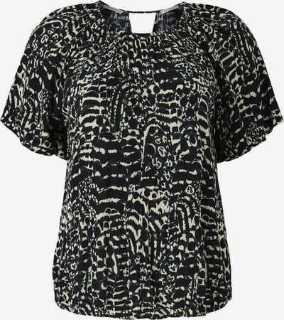 MY TRUE ME Bluse in beige / schwarz, Produktansicht