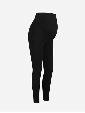 cfab (formerly creamy fabrics) - Skinny Leggings 'Seamless Umstandsleggings' en negro: frente