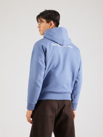 Bluză de molton de la Polo Ralph Lauren pe albastru: față