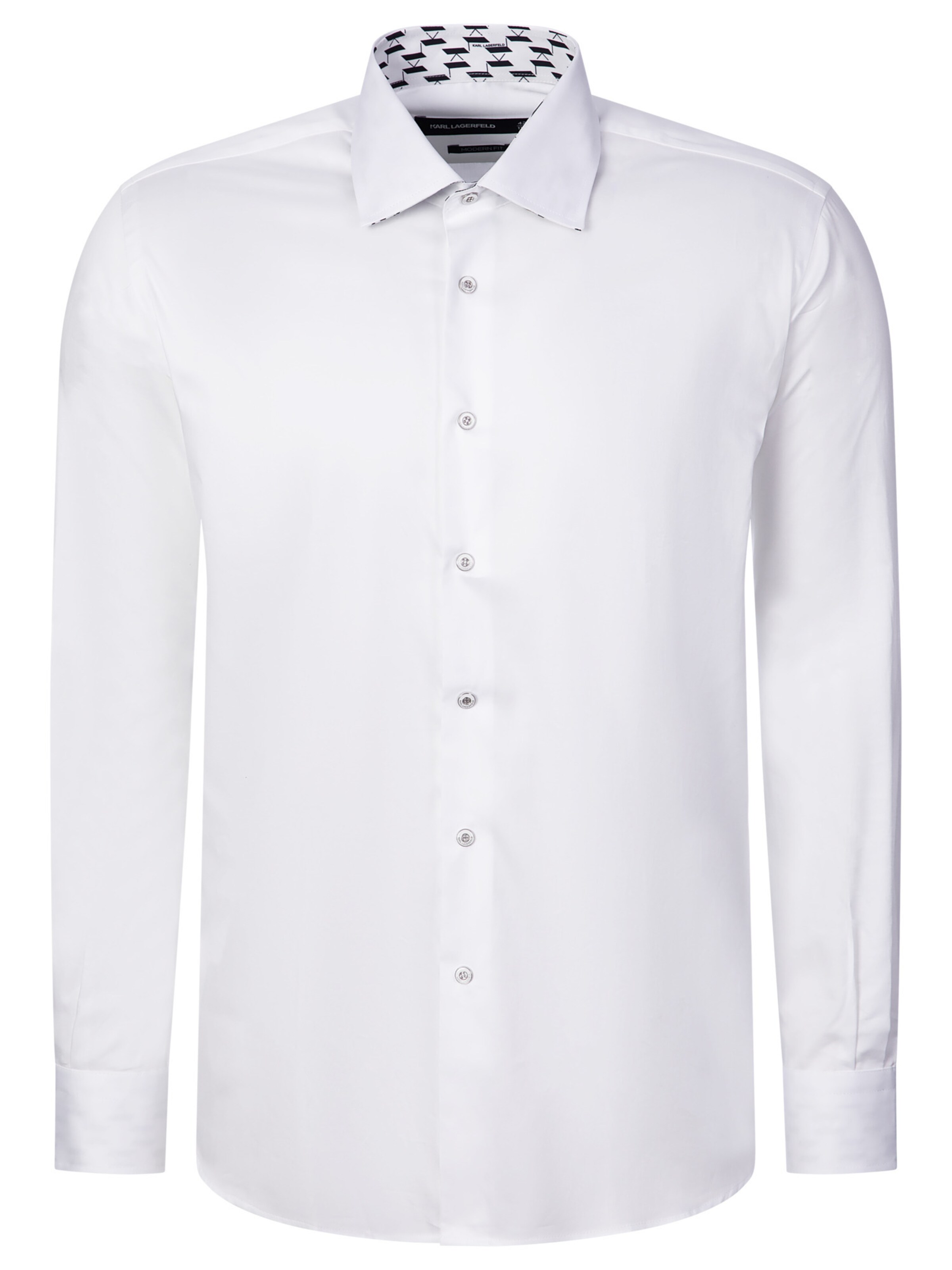 Coupe regular Chemise Karl Lagerfeld en blanc : devant