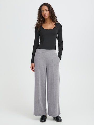 ICHI Zvonový Kalhoty 'IHKATE' – modrá