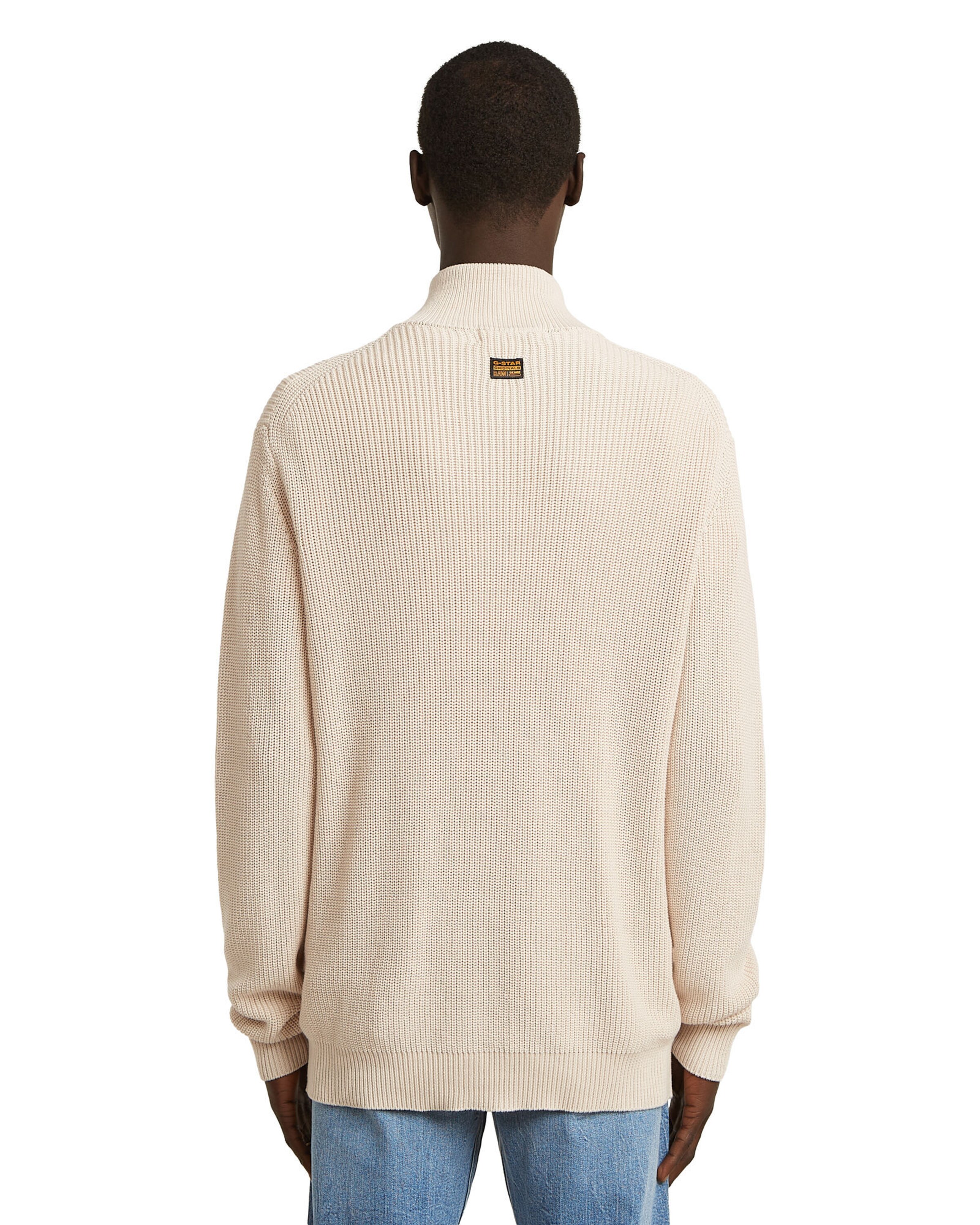 G-STAR Pullover 'Half Zip' in Beige