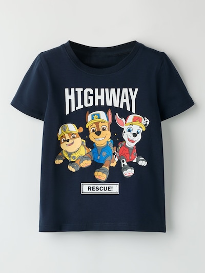 TWO SOON Shirt 'Paw Patrol' in 122-128 in Sapphire / Brown / Light red / White, Item view