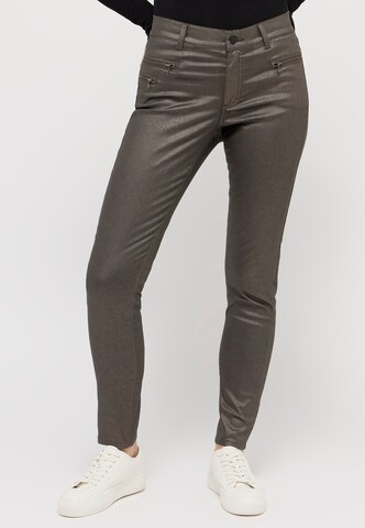 Angels Slim fit Trousers in Brown: front