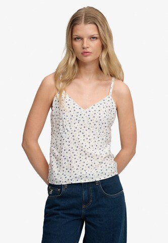 Haut Superdry & Co en blanc : devant