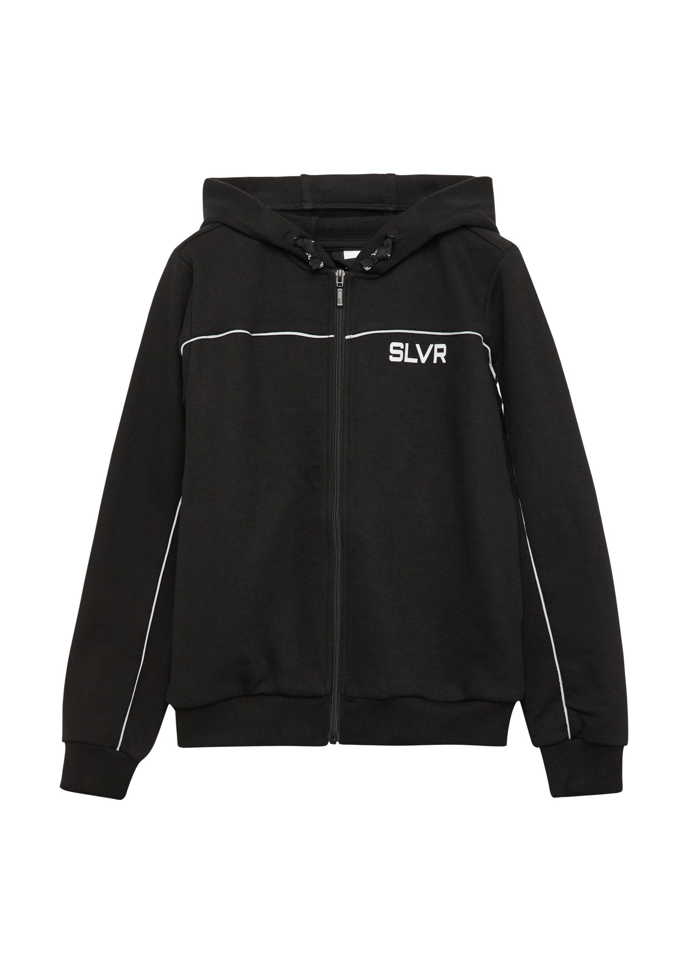 Veste de survêtement s.Oliver en noir : devant