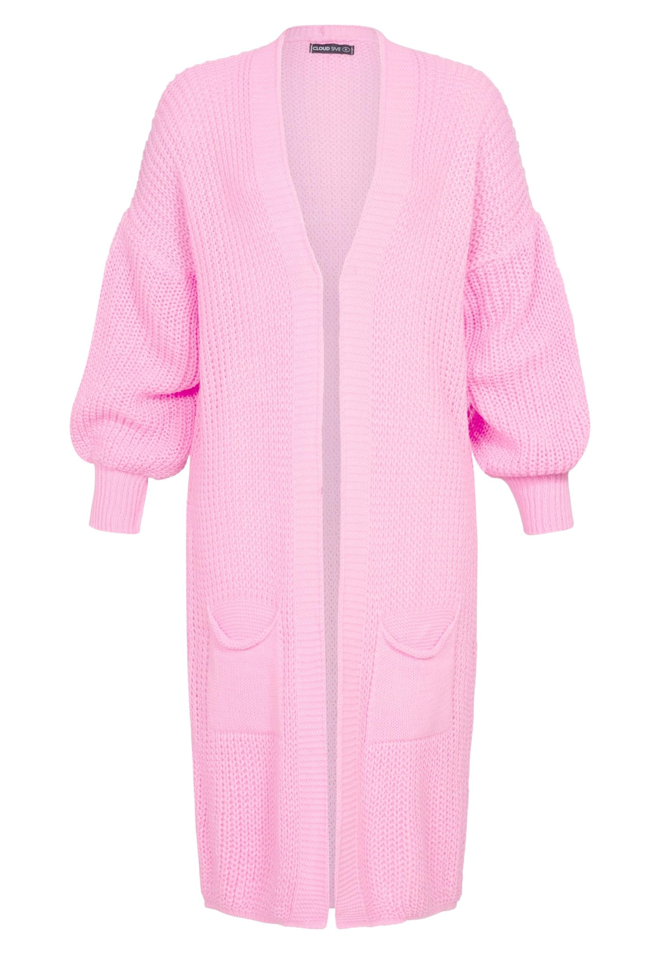 Cloud5ive Strickjacke in Pink: Vorderseite