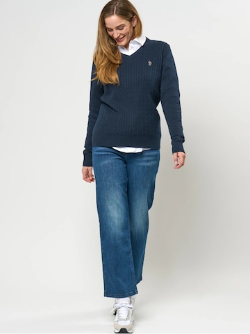 U.S. POLO ASSN. Sweter 'UWBell' w kolorze niebieski
