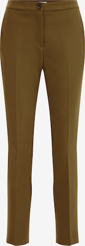 WE Fashion Tapered Chino trousers in Green: front