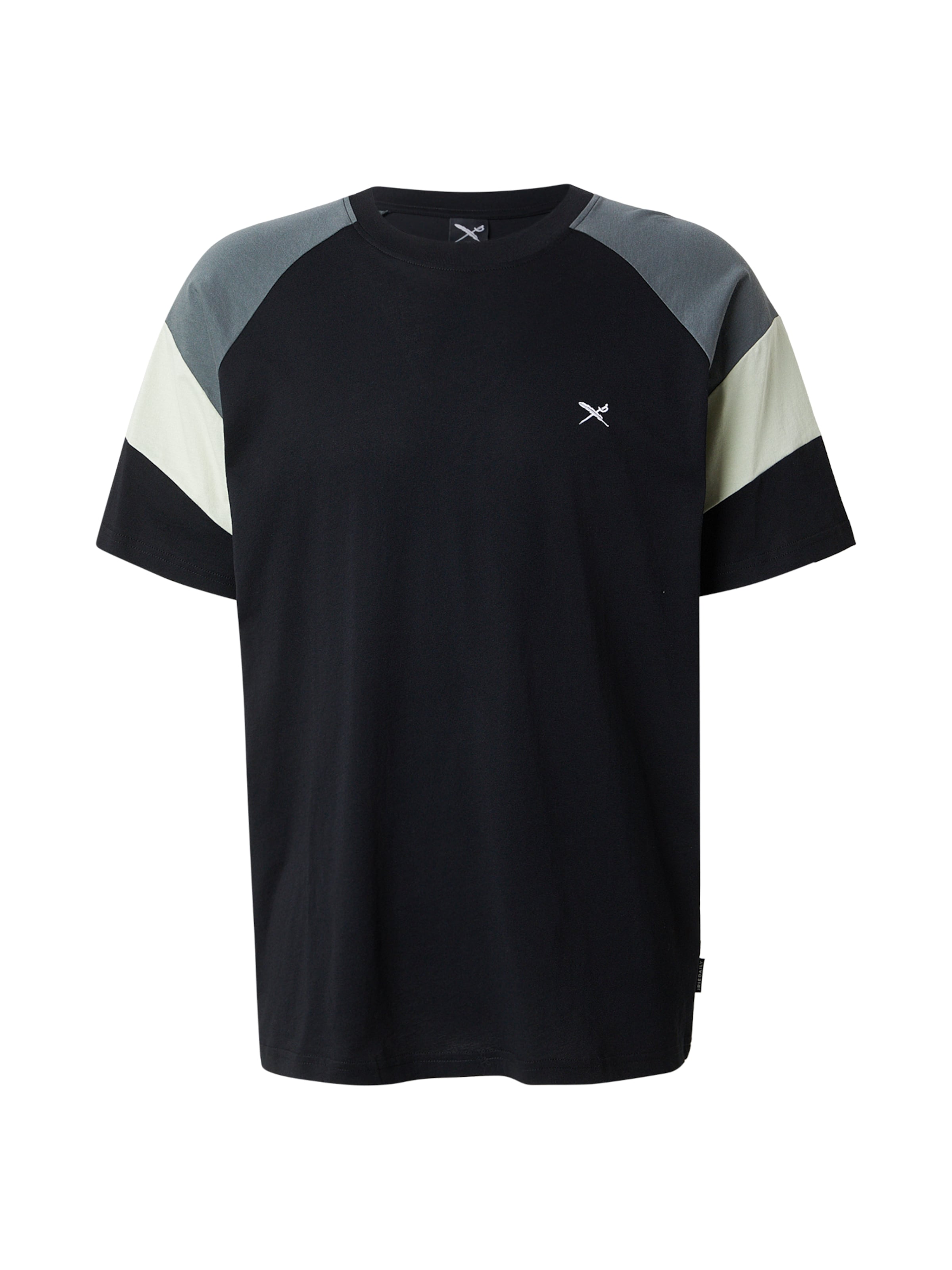 Iriedaily Póló 'Flowing' - fekete: elől