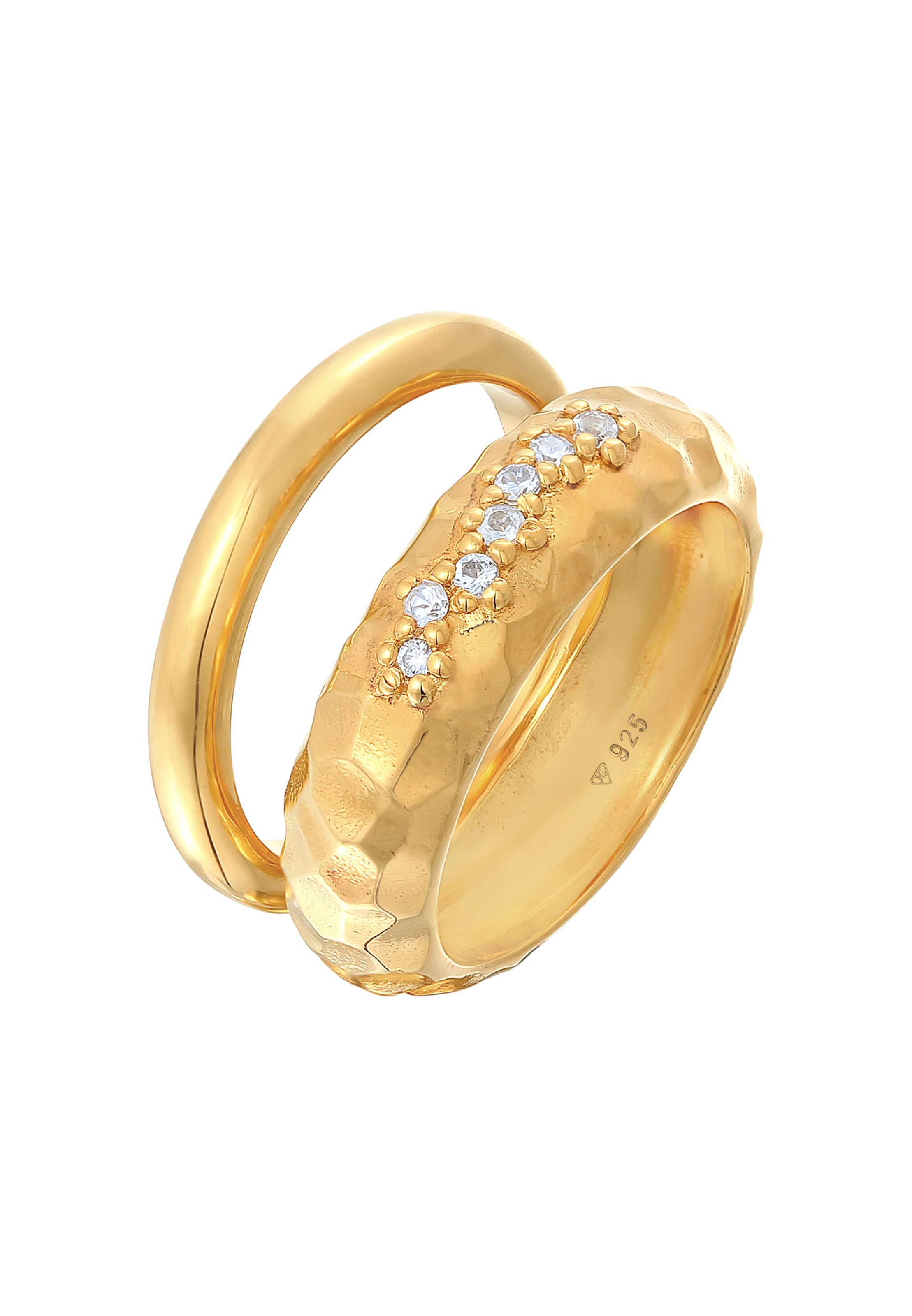 ELLI PREMIUM Ring in Gold: Vorderseite