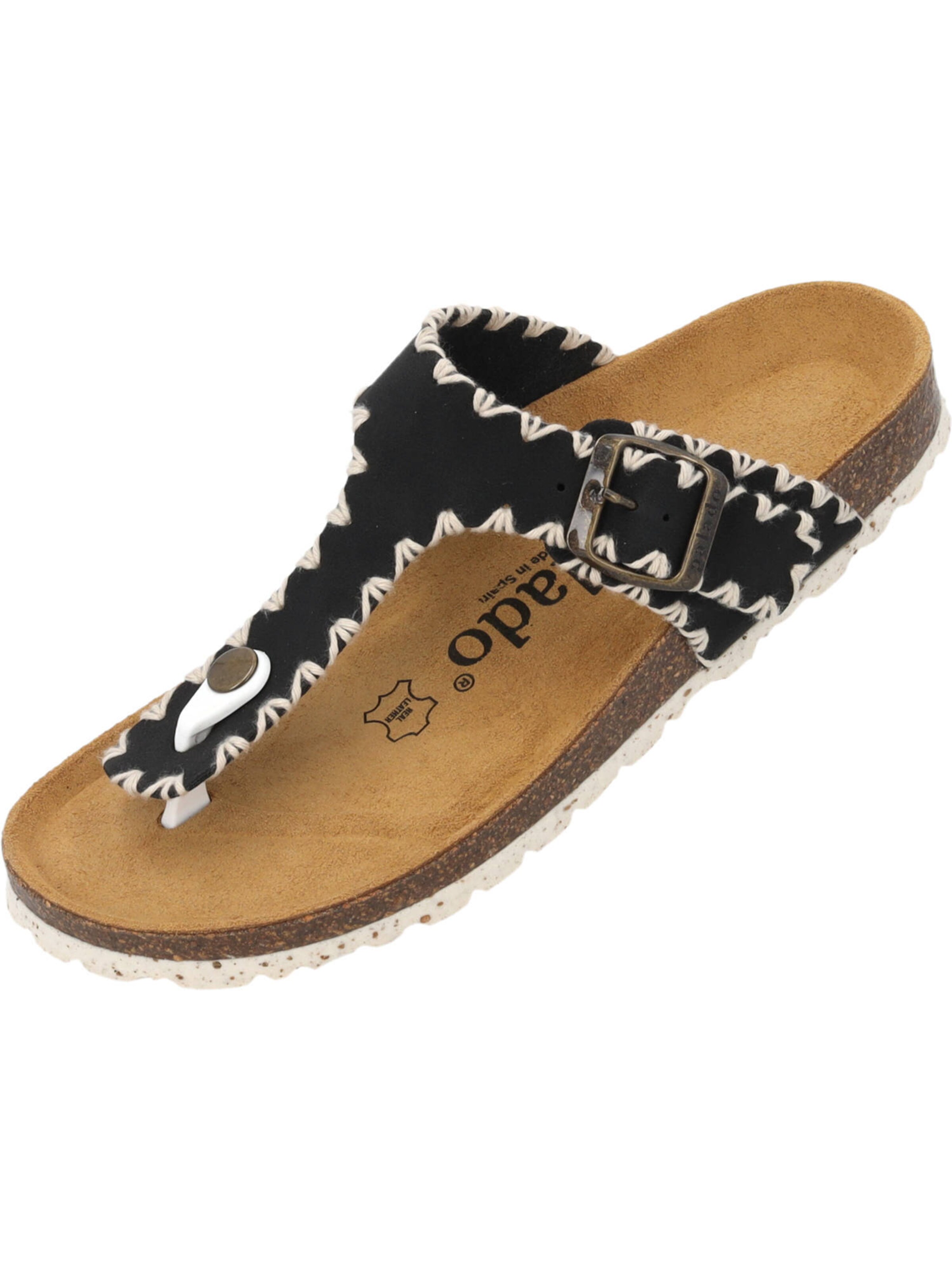 Mule 'Kos Stitch' Palado en noir : devant