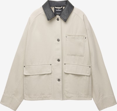 Pull&Bear Prijelazna jakna u ecru/prljavo bijela / crna, Pregled proizvoda