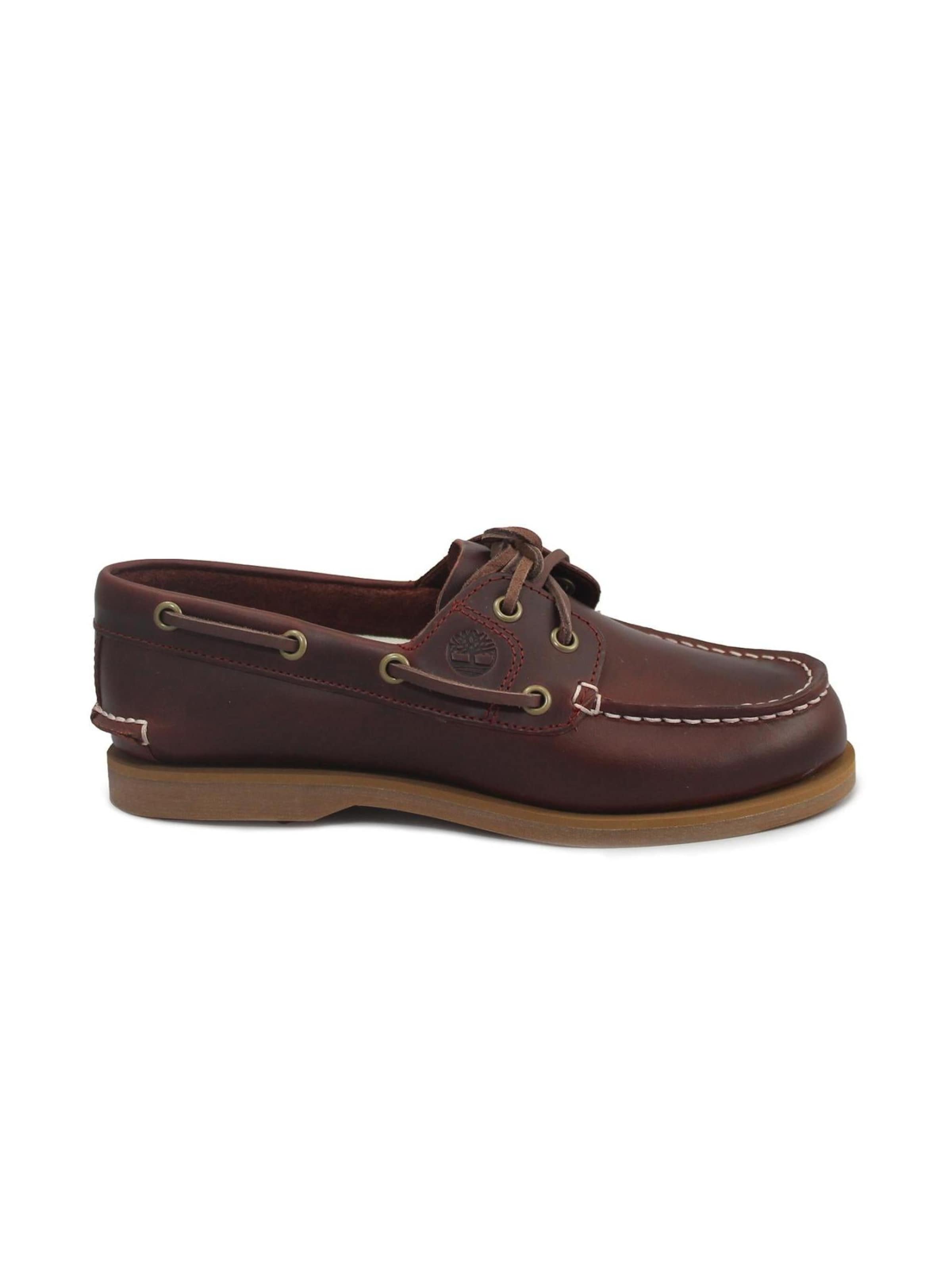 TIMBERLAND Mokassin 'TIMBERLAND A2Q9X classic boat burgundy full grain bordeaux scarpe donna mocassini lacci'‌‌‌‌‌‌‌‌‌‌ in 37,5 in kastanienbraun, Produktansicht