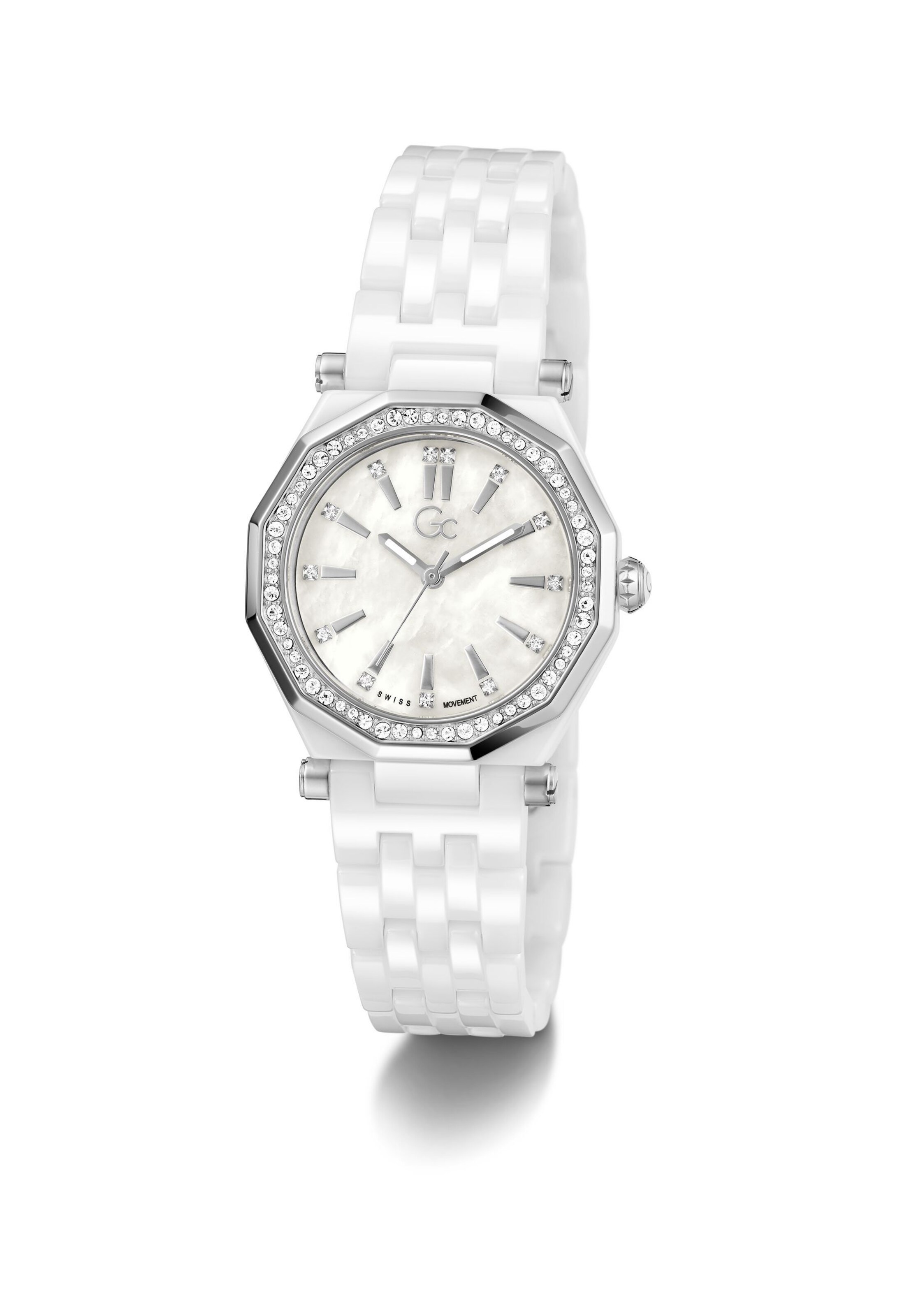 Gc Analogt ur i sølv