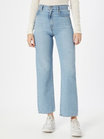 LEVI'S ® Regular Farkut 'High Waisted Straight' värissä sininen: edessä