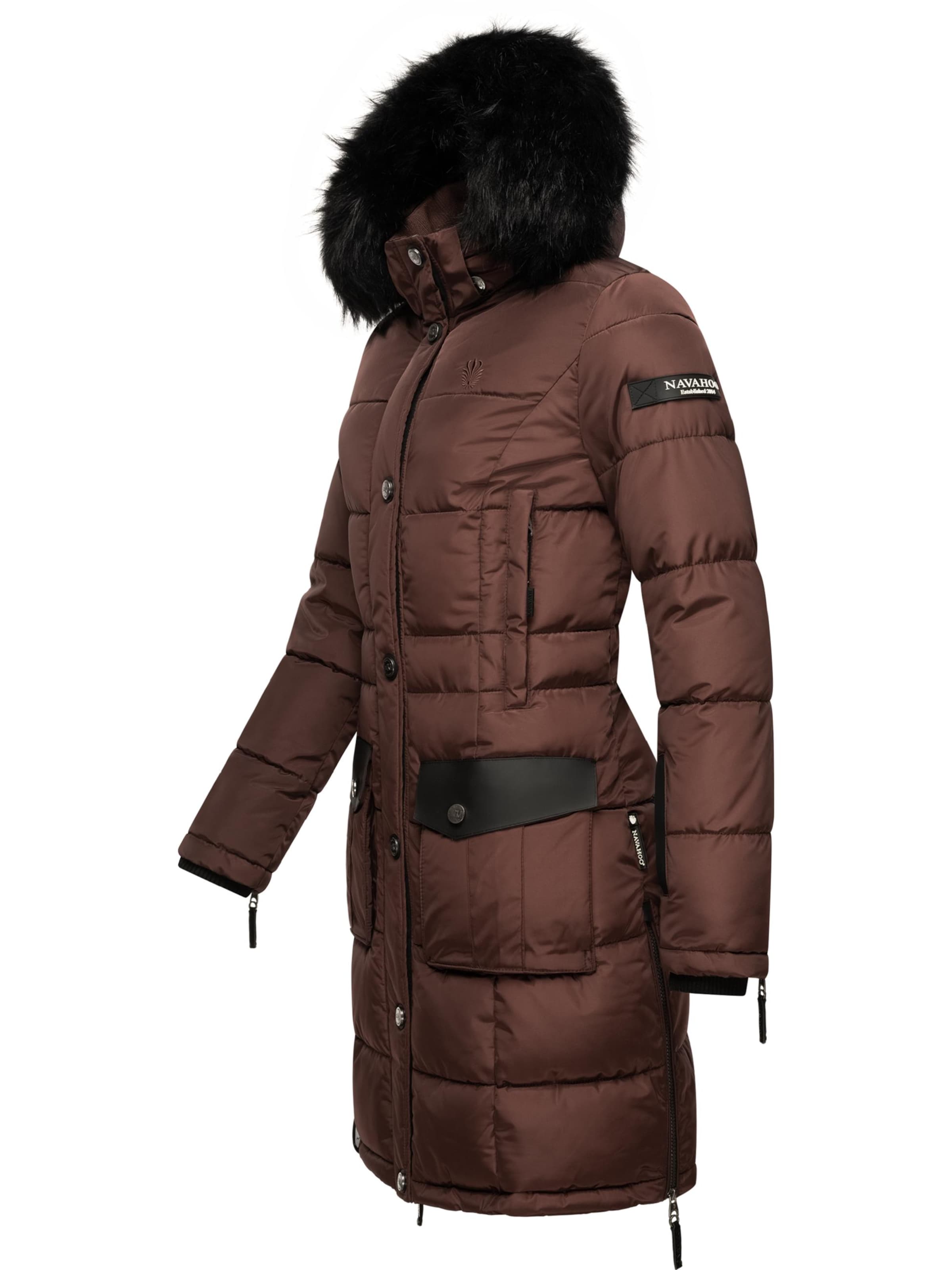 NAVAHOO Зимнее пальто 'Sinja' в Коричневый