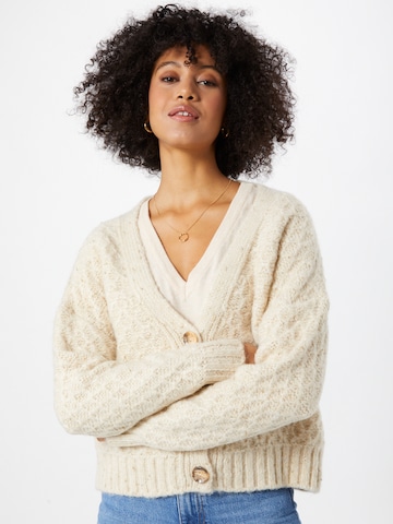 Cardigan 'VMELINORA' VERO MODA en beige : devant