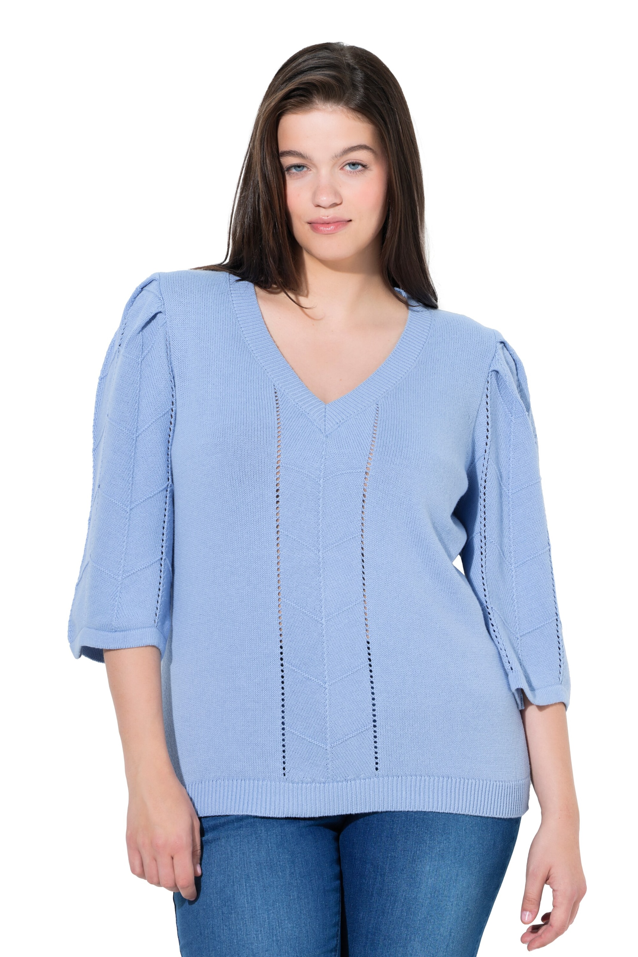 Ulla Popken Pullover in Blau: Vorderseite