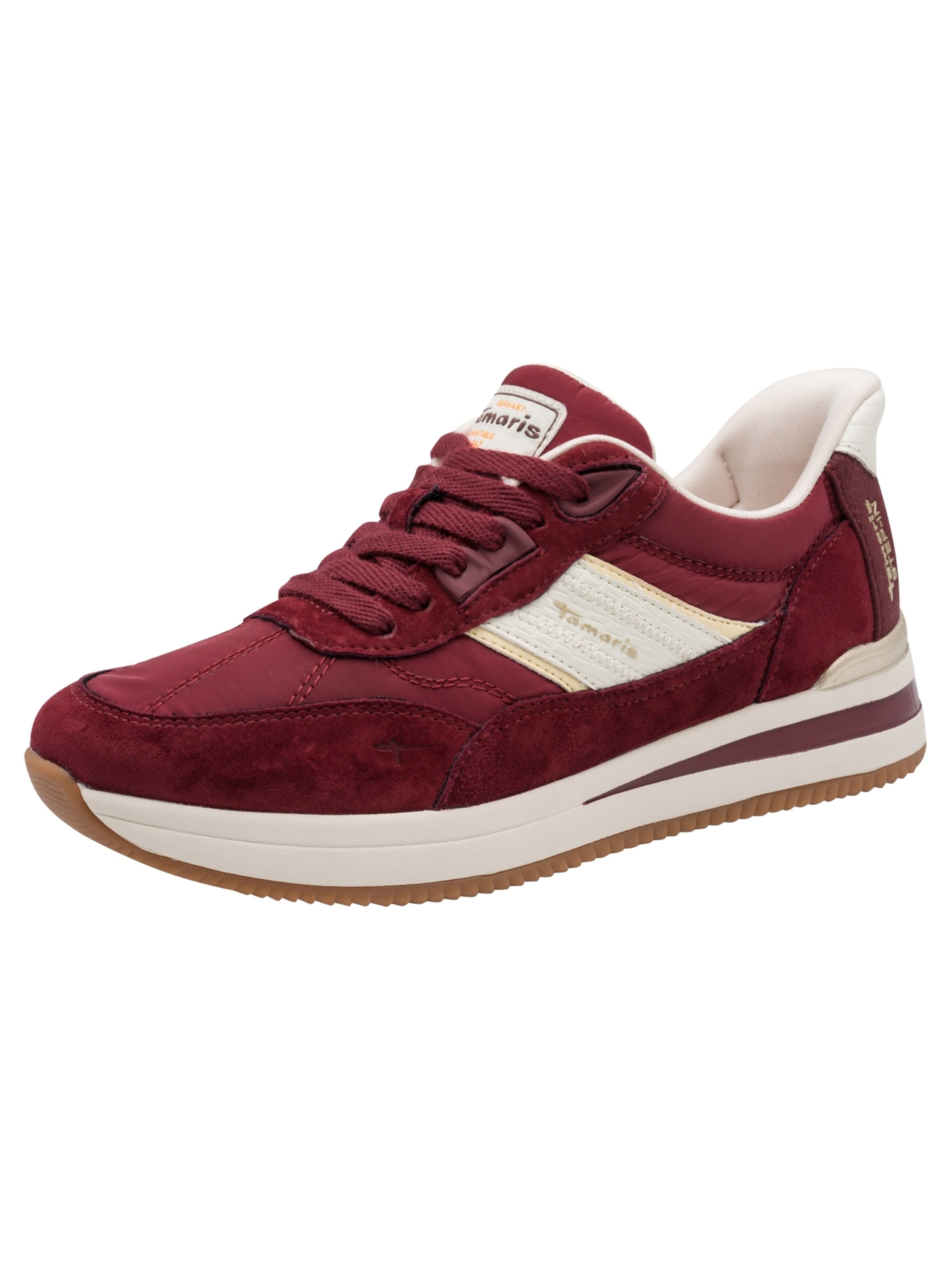 Tamaris Sneakers laag in Rood: voorkant