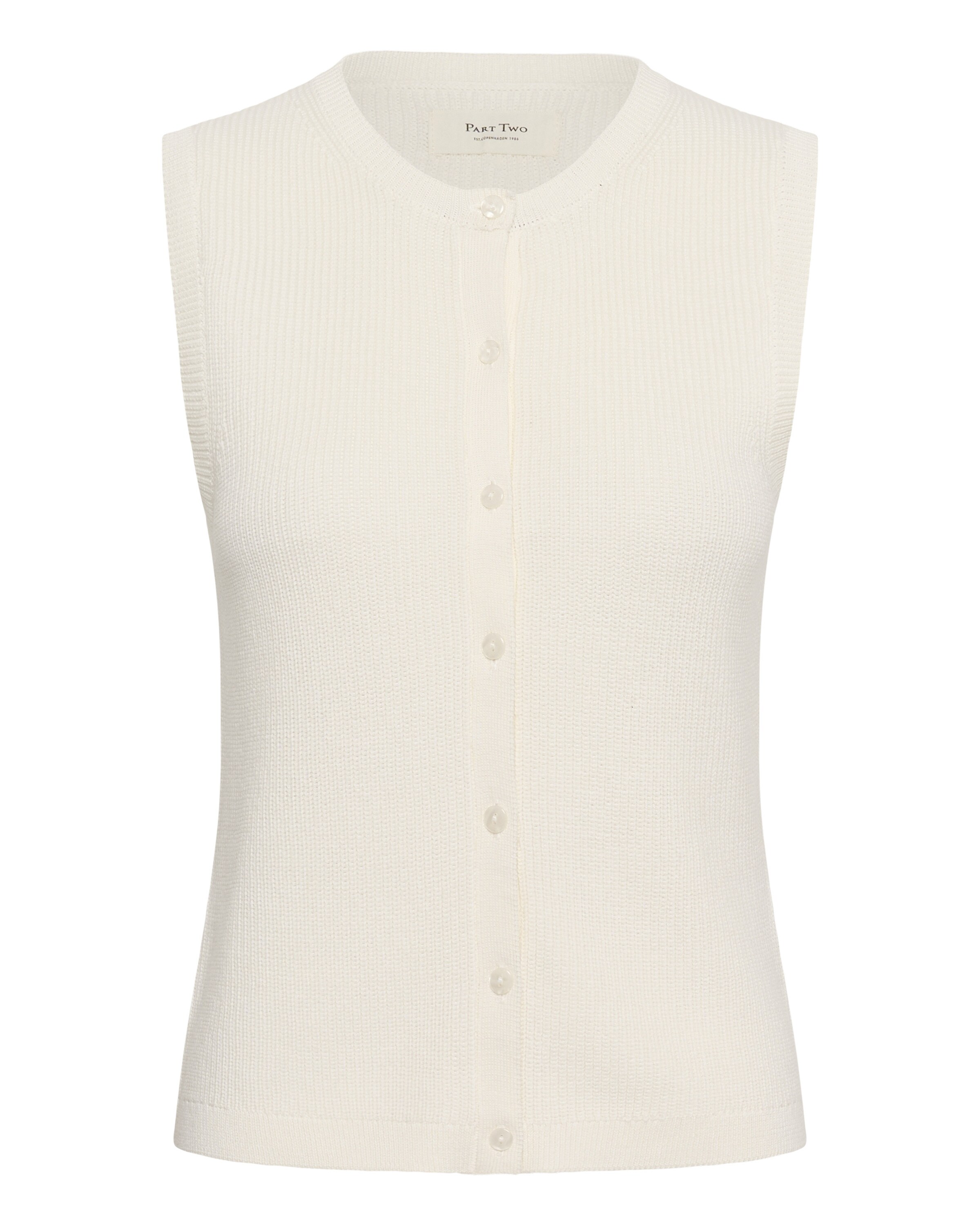 Part Two Strickwester 'Gemma' in Weiß: Vorderseite