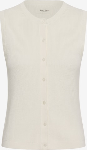 Part Two Strikvest 'Gemma' i hvid: forside