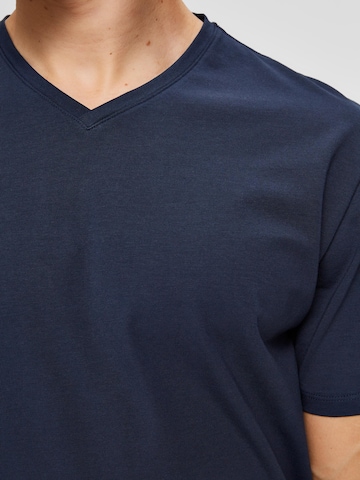 T-Shirt SELECTED HOMME en bleu