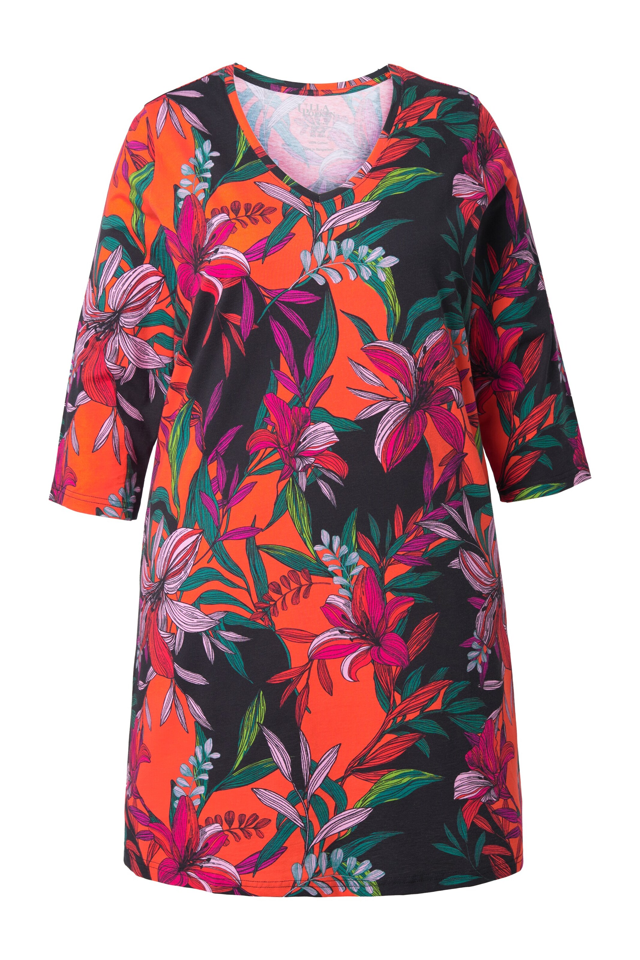 Ulla Popken Shirt in Rood: voorkant