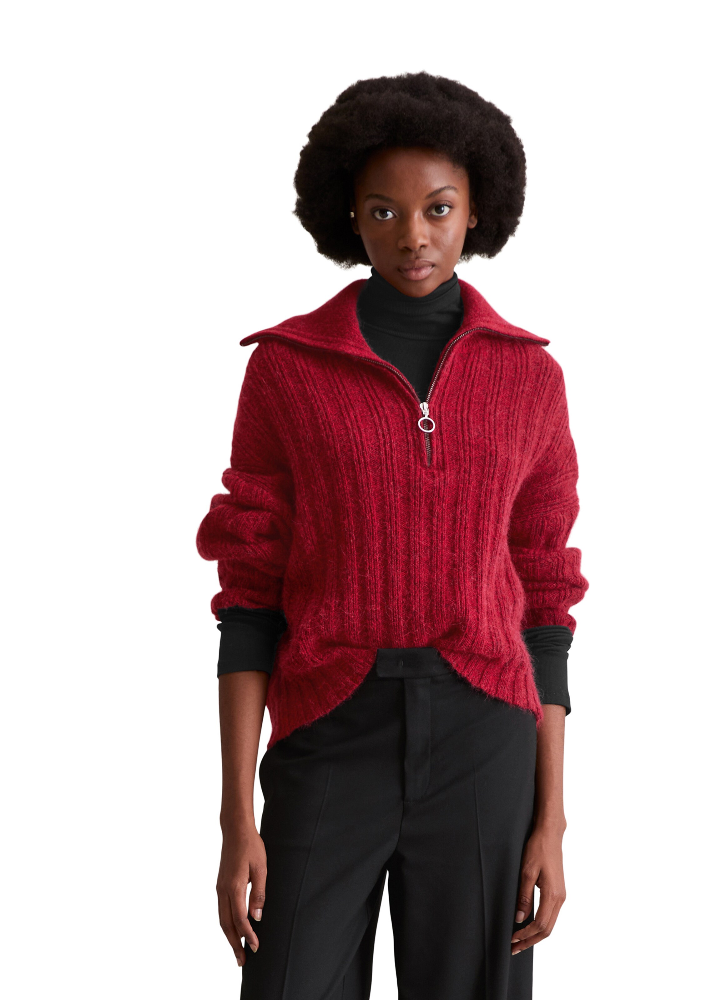 Marc O'Polo DENIM Trui in Rood: voorkant