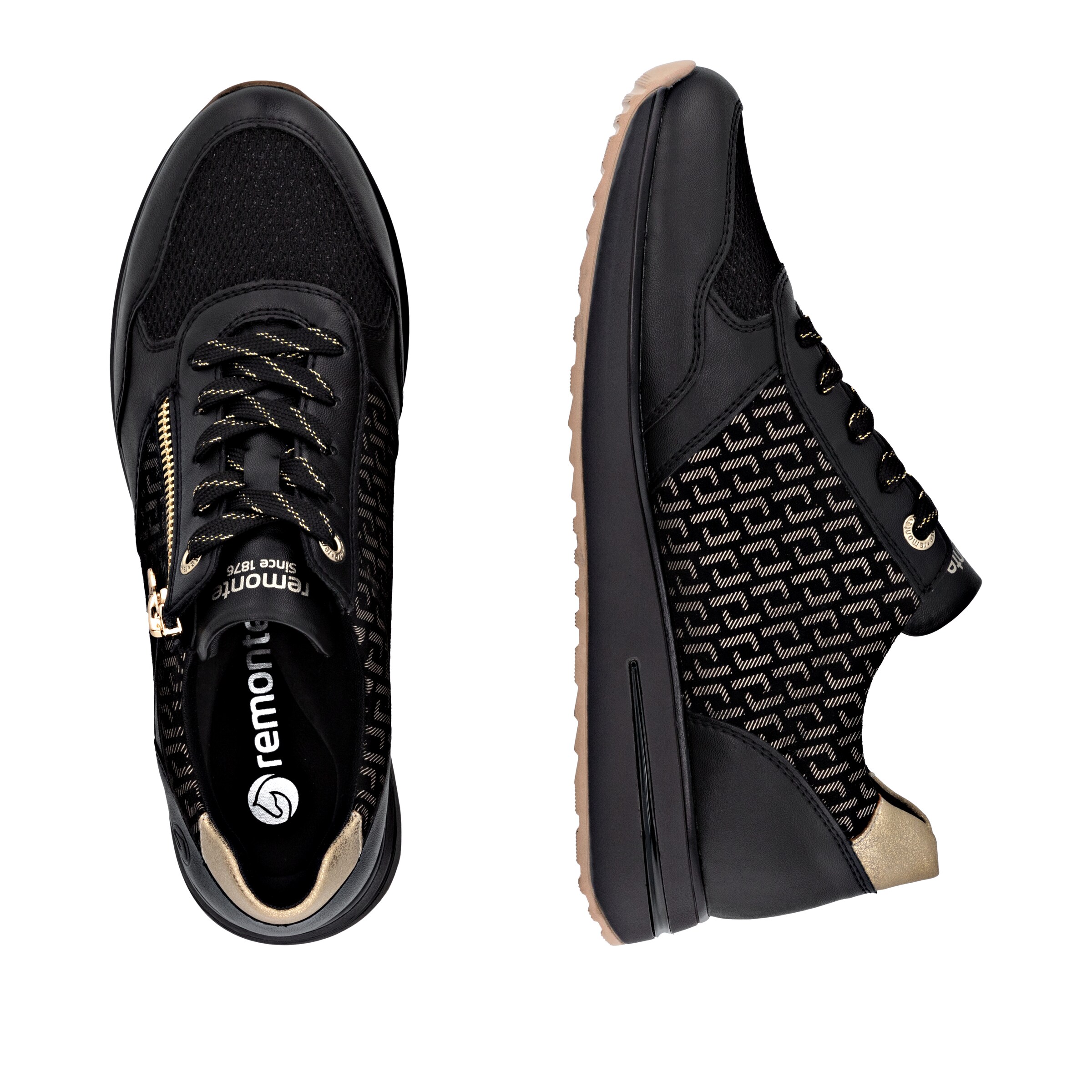 REMONTE Sneakers laag in Zwart