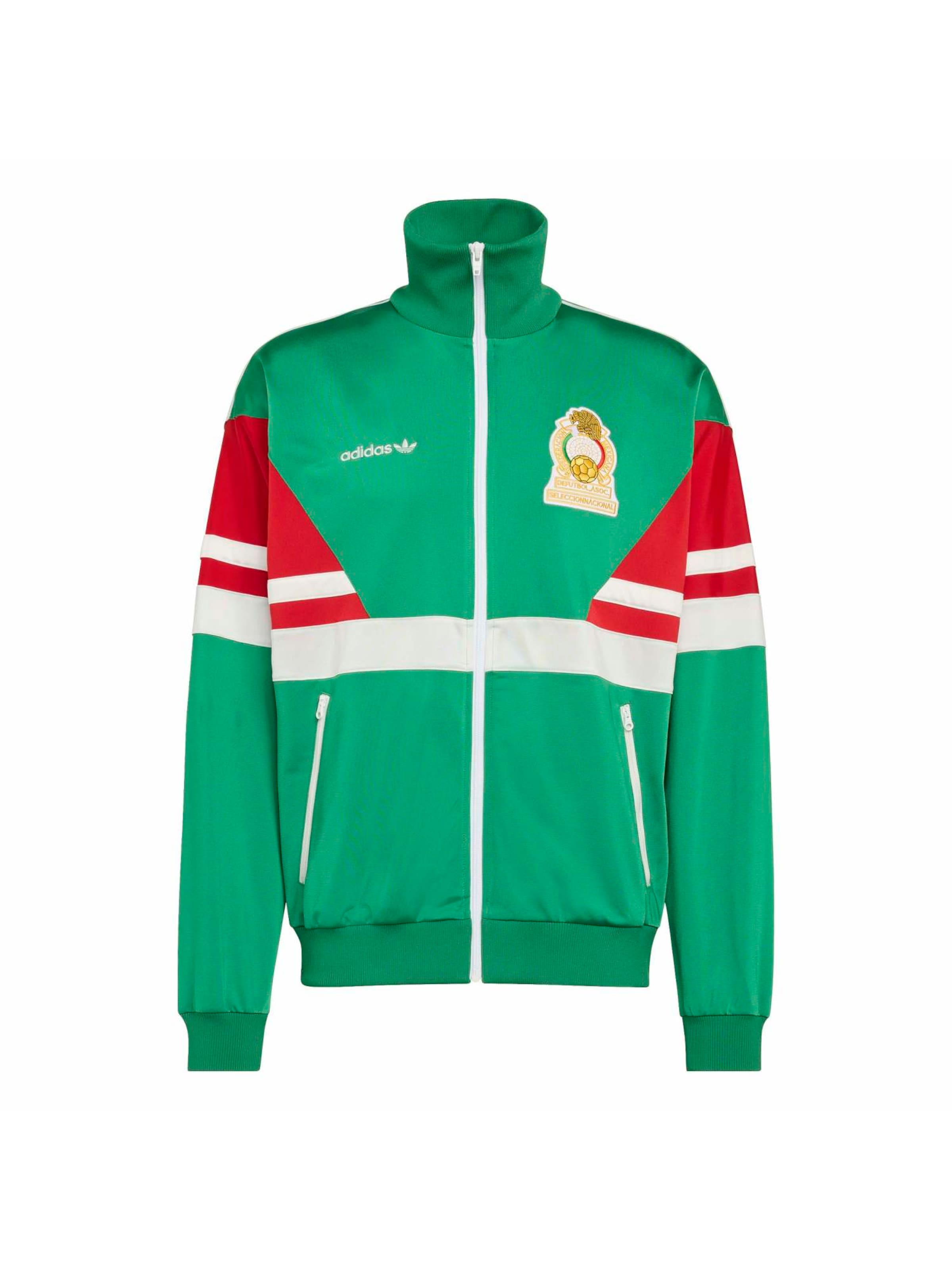 ADIDAS PERFORMANCE - Chaqueta deportiva 'Mexiko Track Top 1986' en verde: frente