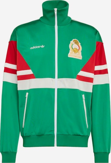 Sportinė striukė 'Mexiko Track Top 1986' iš ADIDAS PERFORMANCE, spalva – aukso geltonumo spalva / žalia / raudona / balta, Prekių apžvalga