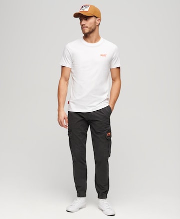 Superdry Tapered Cargobroek 'Para' in Zwart