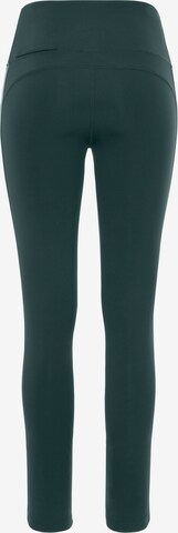 LASCANA ACTIVE Skinny Spodnie sportowe w kolorze zielony