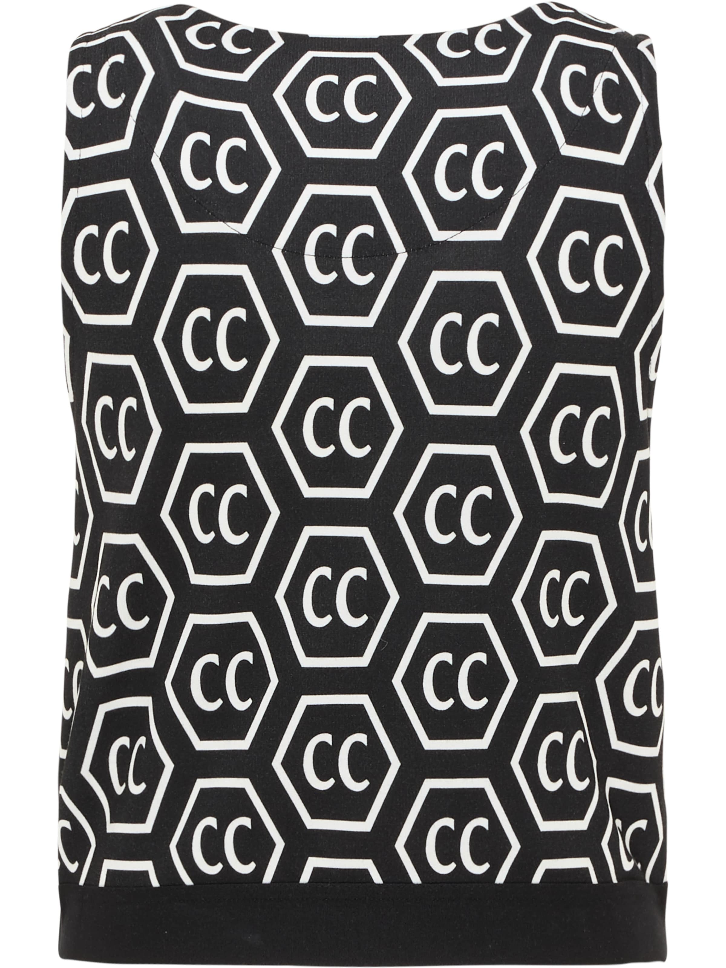 Carlo Colucci Top 'Cipressa' in Black