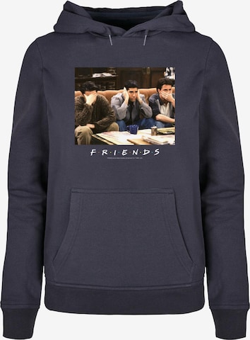 ABSOLUTE CULT Sweatshirt 'Friends - Three Wise Guys' in Blauw: voorkant