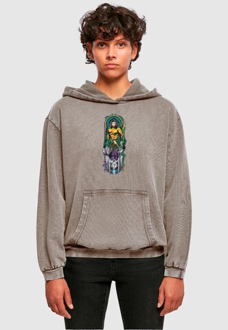 ABSOLUTE CULT Sweatshirt 'Aquaman - Ocean Master' in Grijs: voorkant