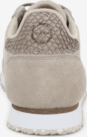 WODEN Matalavartiset tennarit 'Ydun Suede Mesh II' värissä beige