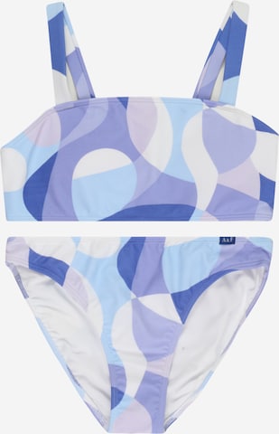 Abercrombie & Fitch Bandeau Bikini in Blue: front