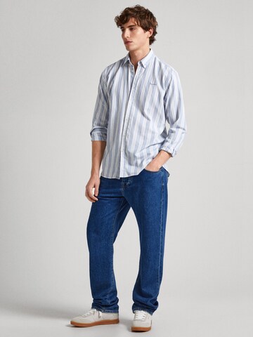 Pepe Jeans Regular fit Button Up Shirt ' PACIFIC ' in Blue