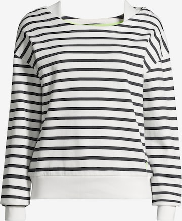 salzhaut Sweatshirt 'Laff' in White: front