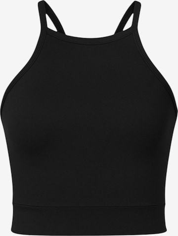 Top 'RACERFIT' di fashionshowcase in nero: frontale