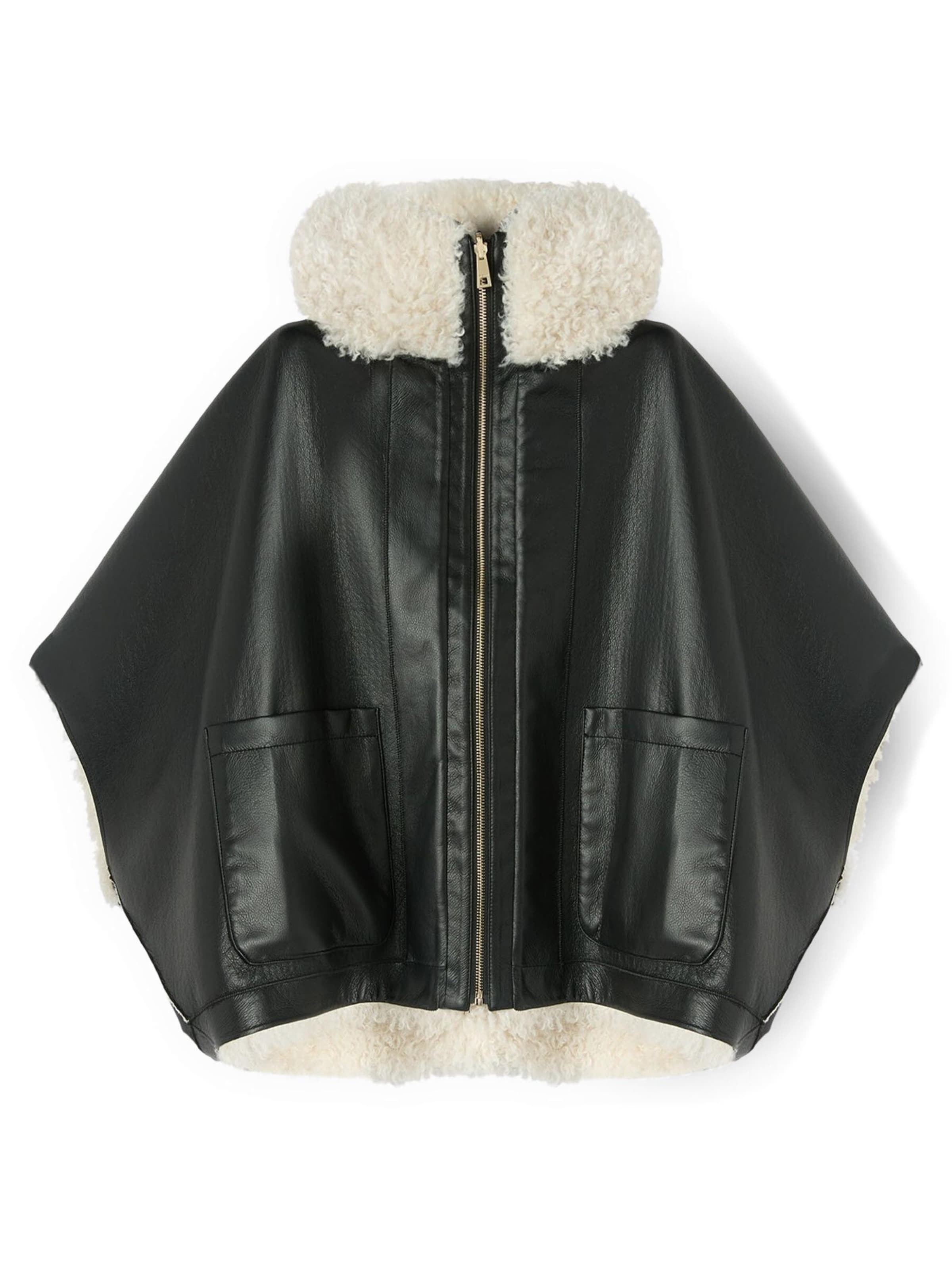 MOTIVI Winter coat in Black: front