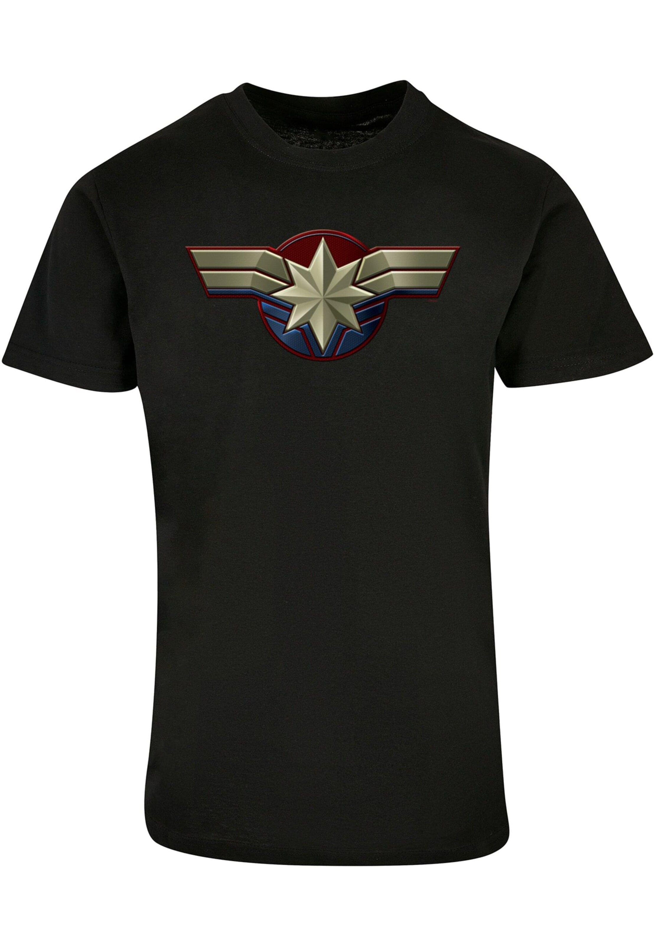 T-Shirt 'Captain Marvel' ABSOLUTE CULT en noir : devant